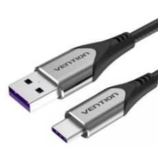 Εικόνα της Καλώδιο Vention USB-A Male to USB-C Male 5A 1m Gray COFHF