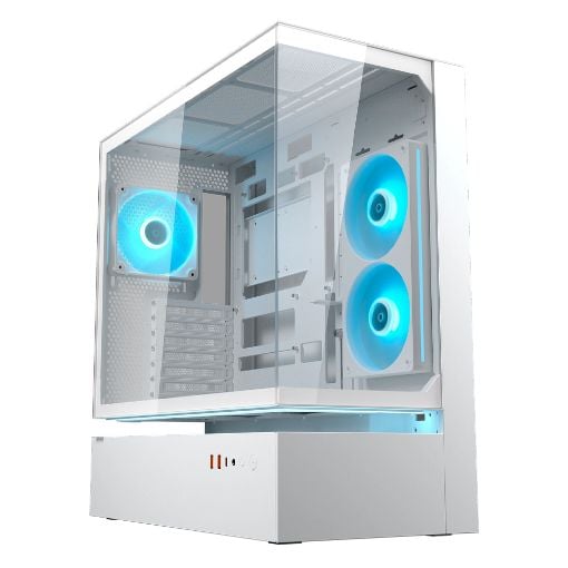 Εικόνα της Cougar CFV235 ΑRGB Tempered Glass White 382DA40.0002