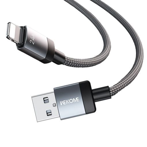 Εικόνα της Καλώδιο WK USB-A Male to Lightning 2.4A 1m Black WDC-97i