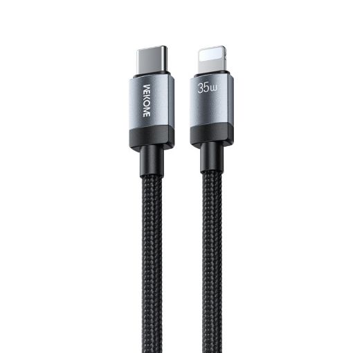 Εικόνα της Καλώδιο WK USB-C Male to Lightning 35W 1m Black WDC-99