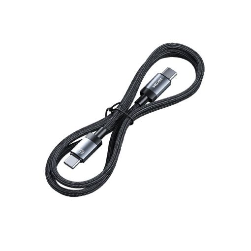 Εικόνα της Καλώδιο WK USB-C Male to USB-C Male 65W 1m Black WDC-98