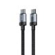 Εικόνα της Καλώδιο WK USB-C Male to USB-C Male 65W 1m Black WDC-98