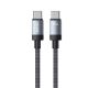 Εικόνα της Καλώδιο WK USB-C Male to USB-C Male 65W 1m Black WDC-98