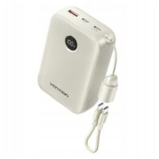 Εικόνα της Power Bank Vention 20000mAh USB-C & USB-A με Ενσωματωμένο Καλώδιο 22.5W Beige FKBN0-C