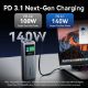 Εικόνα της Power Bank Vention 27000mAh 2x USB-C & USB-A 140W Gray FKEH0