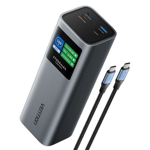 Εικόνα της Power Bank Vention 27000mAh 2x USB-C & USB-A 140W Gray FKEH0