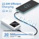 Εικόνα της Power Bank Vention 20000mAh USB-C & 2x USB-A Led Display 22.5W White FHLW0