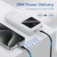Εικόνα της Power Bank Vention 20000mAh USB-C & 2x USB-A Led Display 22.5W White FHLW0