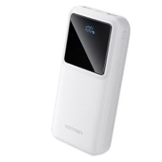 Εικόνα της Power Bank Vention 20000mAh USB-C & 2x USB-A Led Display 22.5W White FHLW0