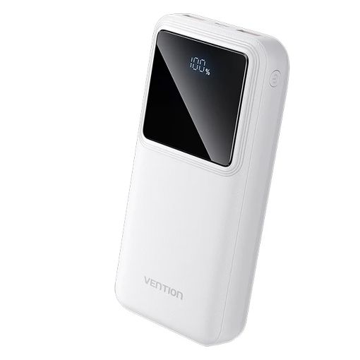 Εικόνα της Power Bank Vention 20000mAh USB-C & 2x USB-A Led Display 22.5W White FHLW0