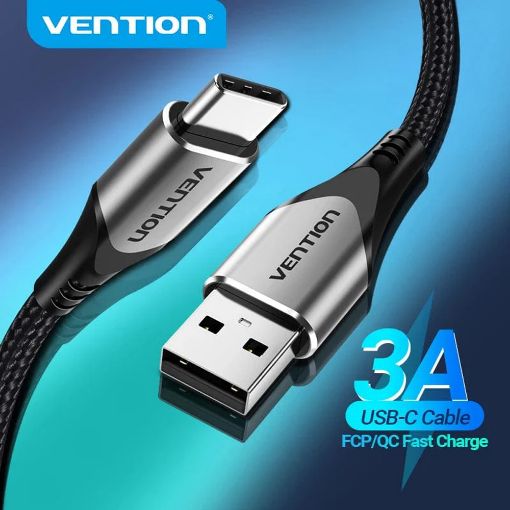 Εικόνα της Καλώδιο Vention USB-A Male to USB-C Male 3A 2m Black COKBH