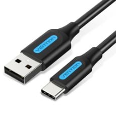 Εικόνα της Καλώδιο Vention USB-A Male to USB-C Male 3A 2m Black COKBH