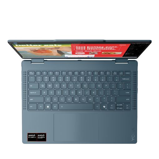 Εικόνα της Laptop Lenovo Yoga 7 2-in-1 14AKP10 14" Touch OLED AMD Ryzen AI 7 350 16GB 1TB SSD Win11 Home Tidal Teal 83JR001WGM