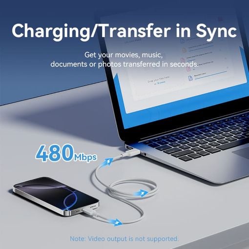 Εικόνα της Καλώδιο Vention USB-A Male to USB-C Male 60W 2m PVC Black CTQBH