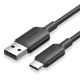 Εικόνα της Καλώδιο Vention USB-A Male to USB-C Male 60W 2m PVC Black CTQBH