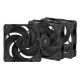 Εικόνα της Case Fan Arctic P12 Pro PWM 120mm Reverse (3-Pack) Black ACFAN00332A