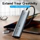 Εικόνα της Docking Station Vention 9-in-1 USB-C PD 4K 60Hz 100W 0.15m Gray TGVHB