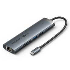 Εικόνα της Docking Station Vention 9-in-1 USB-C PD 4K 60Hz 100W 0.15m Gray TGVHB