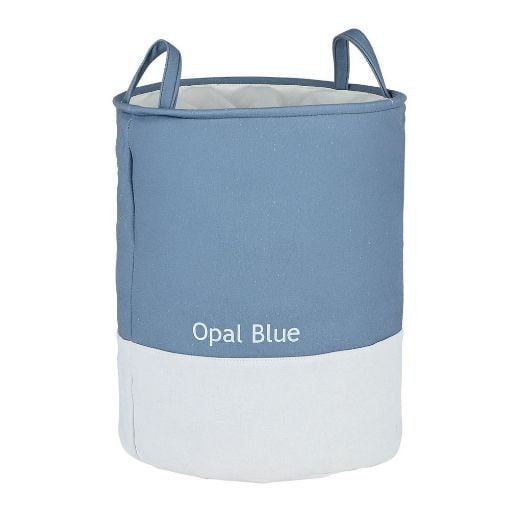 Εικόνα της Καλάθι Απλύτων Estia Tone Lab με Χερούλια 48lt 35x35x50cm Opal Blue 02-41236