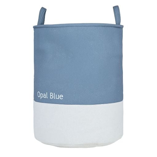 Εικόνα της Καλάθι Απλύτων Estia Tone Lab με Χερούλια 48lt 35x35x50cm Opal Blue 02-41236