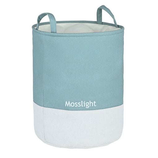 Εικόνα της Καλάθι Απλύτων Estia Tone Lab με Χερούλια 48lt 35x35x50cm Mosslight 02-41243