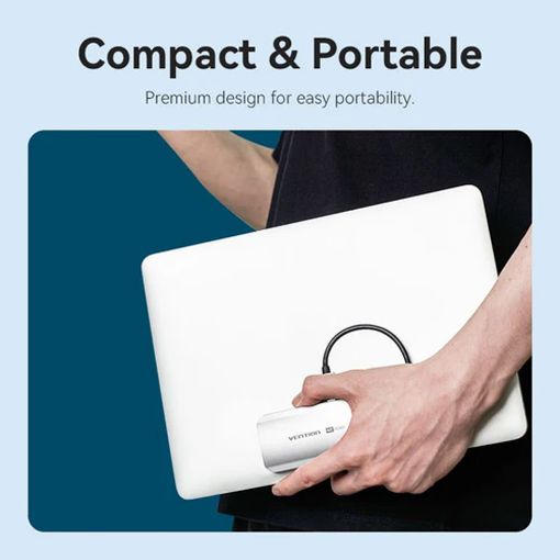 Εικόνα της Docking Station Vention 4-in-1 USB-C PD 4K 60Hz 100W 0.15m Gray TQAHB