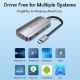 Εικόνα της USB Hub Vention 5-in-1 3x USB-A & 2x USB-C PD 100W 0.15m Gray TNDHB