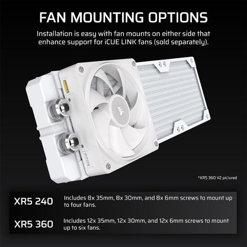 Εικόνα της Radiator Corsair Hydro X Series XR5 360 V2 White CX-9033004-WW