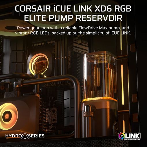 Εικόνα της Pump/Reservoir Combo Corsair XD6 iCUE Link RGB Stealth Grey CX-9040013-WW