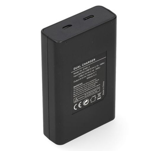 Εικόνα της Φορτιστής Μπαταριών WS Xtreme Power για Nikon EN-EL3 2 Θέσεων με USB-C 8.4V 0.7A