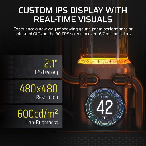 Εικόνα της Pump/Reservoir Combo Corsair XD6 RGB iCUE Link with LCD Screen Stealth Grey CX-9040015-WW