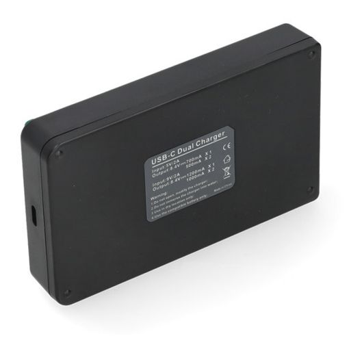 Εικόνα της Φορτιστής Μπαταριών WS Xtreme Power για Nikon EN-EL12 2 Θέσεων με USB-C 4.2V 0.7A