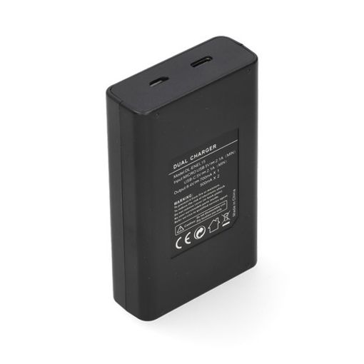 Εικόνα της Φορτιστής Μπαταριών WS Xtreme Power για Nikon EN-EL15 2 Θέσεων με USB-C 8.4V 0.7A