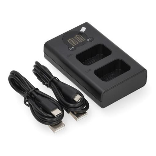 Εικόνα της Φορτιστής Μπαταριών WS Xtreme Power για Sony NP-FW50 2 Θέσεων με USB-C 8.4V 0.7A