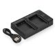 Εικόνα της Φορτιστής Μπαταριών WS Xtreme Power για Panasonic CGA-S005 2 Θέσεων με USB-C 4.2V 0.7A