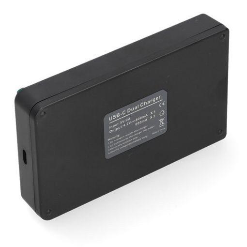 Εικόνα της Φορτιστής Μπαταριών WS Xtreme Power για Panasonic CGA-S007 / DMW-BCD10 2 Θέσεων με USB-C 4.2V 0.7A