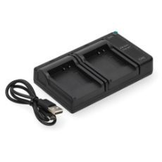 Εικόνα της Φορτιστής Μπαταριών WS Xtreme Power για Panasonic CGA-S007 / DMW-BCD10 2 Θέσεων με USB-C 4.2V 0.7A