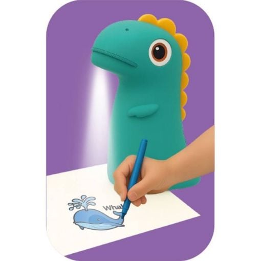 Εικόνα της Προτζέκτορας Ζωγραφικής Kiddoboo Dino's Art Green KBTY02GRN