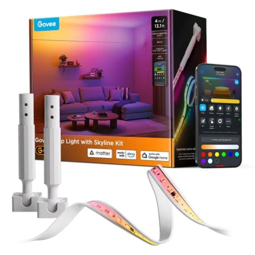 Εικόνα της Govee Strip Light with Skyline Kit RGBWWIC WiFi/Bluetooth H61B8