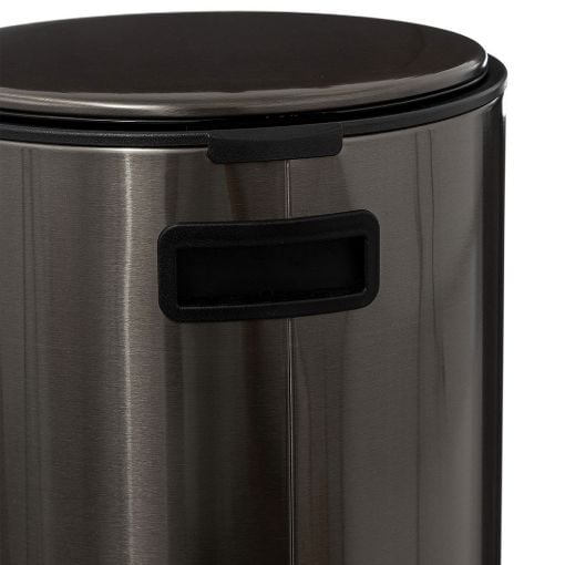 Εικόνα της Καλάθι Απορριμμάτων 5Five Delta 30L 39x33x62cm Black 164753G