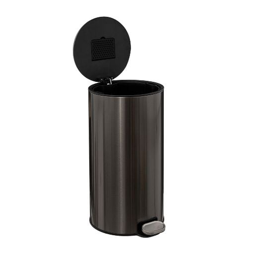 Εικόνα της Καλάθι Απορριμμάτων 5Five Delta 30L 39x33x62cm Black 164753G