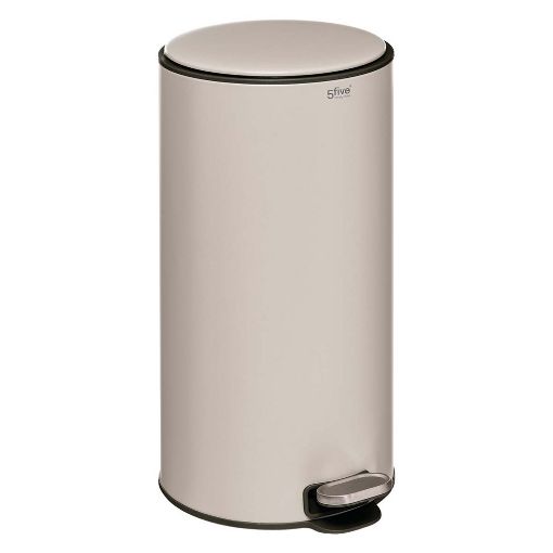 Εικόνα της Καλάθι Απορριμμάτων 5Five Delta 30L 39x33x62cm Clay 164753I