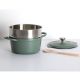 Εικόνα της Κατσαρόλα 5Five με Καλάθι Ατμού 24cm 4.5lt Olive Green 189457
