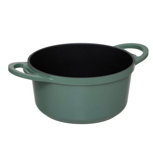Εικόνα της Κατσαρόλα 5Five με Καλάθι Ατμού 24cm 4.5lt Olive Green 189457