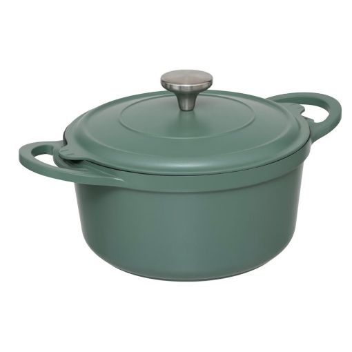 Εικόνα της Κατσαρόλα 5Five με Καλάθι Ατμού 24cm 4.5lt Olive Green 189457