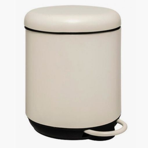 Εικόνα της Καλαθάκι Μπάνιου 5Five Duo Μεταλλικό Soft Close 5lt Ivory 200170A