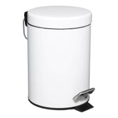 Εικόνα της Καλαθάκι Μπάνιου 5Five Colorama Μεταλλικό 3lt White 105612