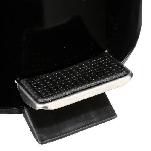 Εικόνα της Καλαθάκι Μπάνιου 5Five Colorama Μεταλλικό 3lt Black 105613