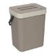 Εικόνα της Καλάθι Απορριμμάτων 5Five Πλαστικό 5Lt Beige 202425