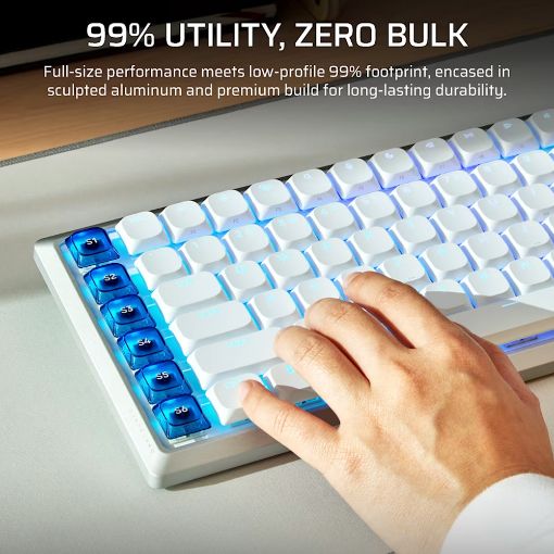 Εικόνα της Πληκτρολόγιο Corsair Vanguard Air 99 RGB OPX Low Profile Switches White (US) CH-91H901B-NA